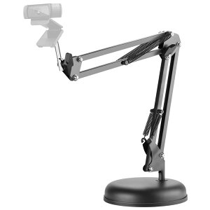 yzLinkidea 360x߉\ȃfXNgbvTXyVu[VU[JA[X^hz_[ x[Xt Logitech Webcam C920 C615 C922 C930 C930e C922x Brio 4K C925e (ubNX^h)