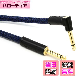 �y���������zFender �P�[�u�� 10' Angled Cable, Blue Dream 0990910073