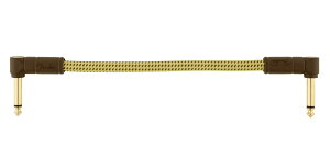 yzFender V[hP[u Deluxe Series Instrument Cables (Bowl of 20), Angle/Angle, 6", Tweed 08