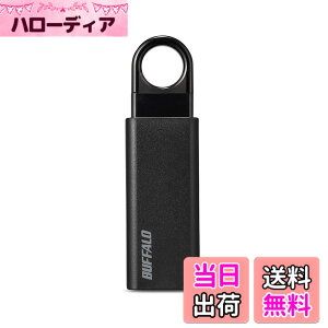 �y���������z�o�b�t�@���[ BUFFALO �m�b�N�X���C�h USB3.1(Gen1) USB�������[ 32GB �u���b�N RUF3-KS32GA-BK