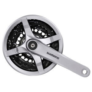 yzV}m (SHIMANO) tg`F[zC[ (MTB) FC-TY501 48×38×28T 175mm 8/7/6S `F[K[ht Vo[ EFCTY501E888CSB TOURNEY (^[j[)