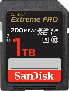 yzSanDisk (TfBXN) 1TB Extreme PRO SDXC UHS-I [J[h - C10AU3AV30A4K UHDASDJ[h- SDSDXXD-1T00-GN4IN