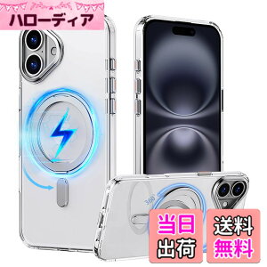 �y���������zPRODELI �P�[�X For iPhone 16 ��p �J�o�[ �ϏՌ� PC+TPU�f�� �y�ČRMIL�K�i�EagSafe�Ή��z�X�^���h�@�\ �w��h�~ �����h�~ ������� ���C�����X�[�d�Ή� �C�菝�h�~ �X�}�z�P�[�X �A�C�t