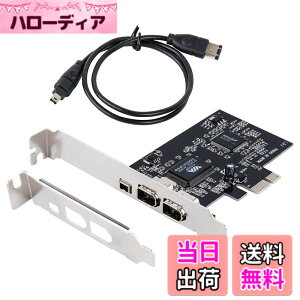 �y���������zWindows 10�pPCIe Firewire�J�[�h�AIEEE 1394 PCI Express�A�_�v�^�R���g���[��3�|�[�g�i2 x 6�s�������1 x 4�s���j�A���^�u���P�b�g�ƃP�[�u���������Windows 10�̏ꍇ�A1394a�P�[�u���t��Window