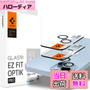 �y���������zSpigen EZ Fit Optik Pro iPhone 14�AiPhone 14 Plus �p �J�����t�B���� �\��t���L�b�g�t��iPhone14�AiPhone14 Plus �Ή� �����Y�ی�t�B���� �u���[ 2�Z�b�g