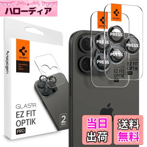 �y���������zSpigen iPhone16Pro �J�����ی� iPhone16ProMax �J�����ی�t�B���� 9H�d�x�����K���X ZeroOne Edition iPhone16Pro/16ProMax/15Pro/15ProMax/14Pro/14ProMax�Ή� �����Y�v���e�N�^�[ 2����