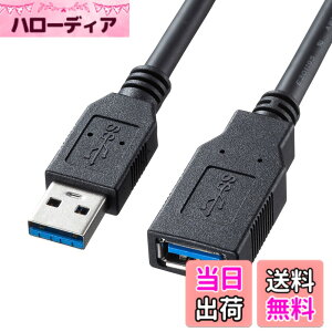 �y���������z�T�����T�v���C(Sanwa Supply) USB3.0�����P�[�u��(�u���b�N�E0.5m) KU30-EN05K