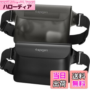 �y���������zSpigen ���S�h�� �E�G�X�g�|�[�` 2���Z�b�g ���� IPX8�F�� �C �v�[�� �� ���s �A�E�g�h�A �X�}�z���[�\ �O�d�`���b�N �x���N�� PVC ��e�� �h���o�b�O A620 AMP04531 (�u���b�N)