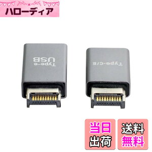 �y���������zcablecc USB 3.1 �t�����g�p�l���w�b�_�[ �I�X Type-E to Type-A & Type-C USB-C �}�U�[�{�[�h�g���f�[�^�A�_�v�^�[ 2��