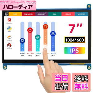 �y���������zELECROW 7�C���` �^�b�`�X�N���[�� ���j�^�[ 1024x600 IPS�t�� ���Y�x���[�p�C�Ή� ���^�f�B�X�v���C�bRaspberry Pi 5/4/3�EBanana Pi�EBB Black�EWindows 10/8/7 �Ή��E�h���C�o�s�v�E�Ód�e�ʎ��^