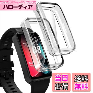 �y���������zHianjoo 2���� Huawei Band 10/9/8 �Ή� �P�[�X [�ی�J�o�[ + �t�B���� ��̌^] Huawei Band 10/9/8 �Ή� �J�o�[ TPU�f�� �S�ʕی� �Ռ��z�� �����x�^�b�` �\�t�g�P�[�X [�N���A+�N���A]