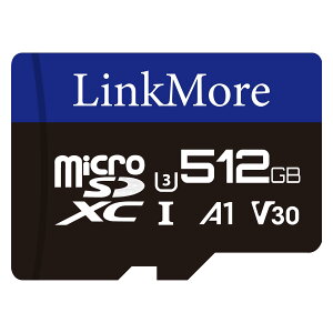 yzLinkMore 512GB }CNSDJ[h Nintendo SwitchΉ/MicroSDXCJ[h / U3 / A1 / V30 / SDA_v^[t (Ǎő95MB/s)