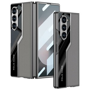 �y���������zFor Galaxy Z Fold6 �P�[�X �q���W�ی� ���b�L�����U�[�f�� �M�����N�V�[ Z Fold6 �p �X�}�z�P�[�X Greerass ��̌^�X�N���[���t�B���� �J���������Y�ی� �ϏՌ� ���C�����X�[�d�Ή� �y��