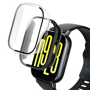 �y���������z�y2���Z�b�zFor Redmi Watch 5 Active �P�[�X �K���X�t�B����+PC�t���[�� ��̌^ �ی�t�B���� Greerass �S�ʕی�P�[�X �����ߗ� �S�ʕی� �ϏՌ� �w��h�~ �������� �h���h�o �����ȒP Re