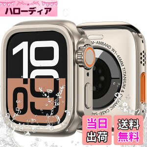 �y���������z[2 in 1�S���ی�]UIUIKA For Apple Watch ��p�J�o�[ �A�b�v���E�H�b�`�ی�P�[�X �Ή� Series 9/8/7 41mm �h�������E�Ռ��E�X�N���b�`�h�~ �����ߗ� �w��h�~ Apple Watch �P�[�X(�X�^�[���C�g