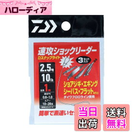 【送料無料】ダイワ(DAIWA) 速攻ショックリーダー Dスナップライト 2.5号/10lb