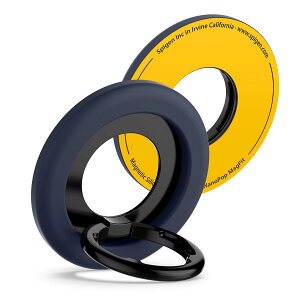 �y���������zSpigen �i�m�|�b�v�E�}�O�t�B�b�g MagSafe �Ή� �X�}�z�����O iPhone 16 �Ή� �y�X�}�z�X�^���h�^�L�b�N�X�^���h�@�\�z �}�O�l�b�g�� �����h�~ �V���R�� ���^�������O AMP09028�i�u���[