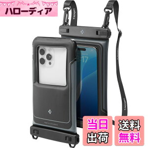 �y���������zSpigen�y���ɕ����E2���Z�b�g�z�X�}�z �h���P�[�X IPX8 �G�A�E�N�b�V���� ��F�� iPhone Pixel Xperia�ɑΉ� �t���[�e�B���O�h���P�[�X ACS09348 A611P (�}�b�g�u���b�N)