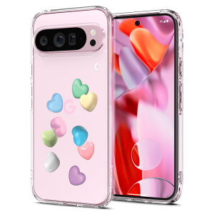 yzSpigen Pixel 9 / 9 Pro P[X TPU op[P[X 2d\  ČRMILKi擾 ϏՌ 菝h~ ΂ݖ CX[dΉ EgEnCubh ACS07892(LfB[E