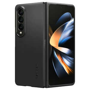 yzSpigen Galaxy Z Fold 4 5gP[X S ςȂ ^ ɔ Yی y wh~ PCf CX[dΉ GA[EXL ACS05103 (ubN)