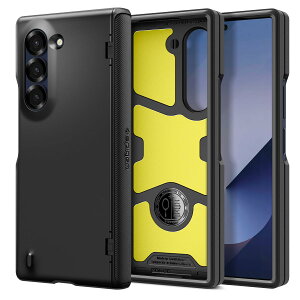 yzSpigen Galaxy Z Fold 6 P[X Sʕی tJo[ 3d\ ČRMILKi擾 ϏՌ CX[dΉ 5 XEA[}[Ev ACS07826 (ubN)