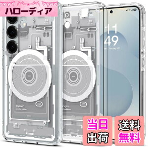 �y���������zSpigen Galaxy S25 �P�[�X Magfit�Ή� �N���A �X�g���b�v�z�[�� �ČRMIL�K�i �E���g���E�n�C�u���b�h�E�}�O�t�B�b�g ACS09004 (�[���E�����E�z���C�g)