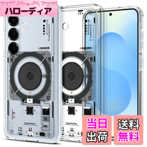 �y���������zSpigen Galaxy S25 �P�[�X MagSafe�Ή� �N���A �X�g���b�v�z�[�� �ČRMIL�K�i �E���g���E�n�C�u���b�h�E�}�O�t�B�b�g ACS09470 (�l�I�E����)