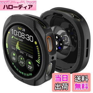 �y���������zSpigen Galaxy Watch 8 44mm �P�[�X �X���� �V���v�� �y�� �ی�J�o�[ TPU �Ռ��z�� �ȒP�Ȏ��t�� �M�����N�V�[�E�H�b�`�p ���L�b�h�E�G�A ACS09839 (�}�b�g�E�u���b�N)