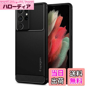 �y���������zSpigen Galaxy S21 Ultra �P�[�X [ SC-52B ] �ČRMIL�K�i �ϏՌ� TPU �\�t�g�J�o�[ �Ռ��z�� ���h�~ �J�����ی� Qi�[�d ���C�����X�[�d ���M�b�h�E�A�[�}�[ ACS02349 (�}�b�g�E�u���b�N)