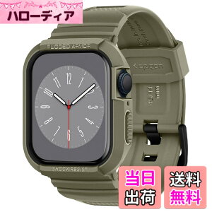 �y���������zSpigen Apple Watch �o���h 45mm | 44mm ��̌^ �P�[�X �J�o�[ �ϏՌ� PC TPU ��d�\�� �X�|�[�c�o���h ���� �Ռ� �z�� �ϋv�� ���h�~ �y Series 9 / 8 / SE 2 /Series 7 / SE/Series 6 / Series 5 / Series 4 ��