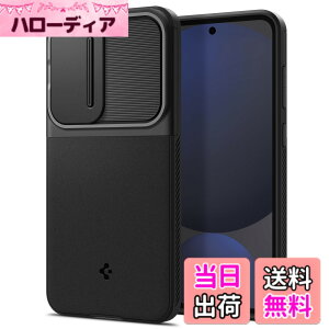 �y���������zSpigen Galaxy S24 FE �P�[�X �J�����J�o�[ �����Y�ی� �}�b�g �ϏՌ� �ČRMIL�K�i �I�v�e�B�b�N�E�A�[�}�[ ACS08626 (�u���b�N)