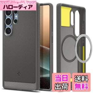 �y���������zSpigen Galaxy S25 Ultra �P�[�X Magfit�Ή� �ϏՌ� TPU �\�t�g �}�b�g �ČRMIL�K�i ���M�b�h�E�A�[�}�[�E�}�O�t�B�b�g ACS08952 (�}�[�u���E�O���[)