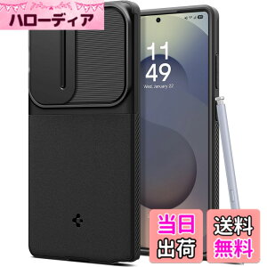 �y���������zSpigen Galaxy S25 Ultra �P�[�X �J�����J�o�[ �����Y�ی� �}�b�g �ϏՌ� �ČRMIL�K�i �I�v�e�B�b�N�E�A�[�}�[ ACS08969 (�u���b�N)
