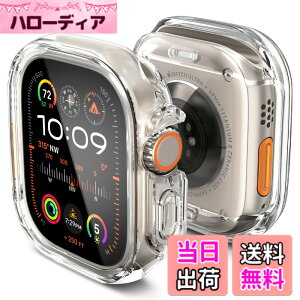 �y���������zSpigen Apple Watch 49mm �P�[�X �y Apple Watch Ultra2 / Ultra �Ή� �z �N���A ���� �Ռ� �z�� TPU PC ���� ���^ �J�o�[ �E���g���E�n�C�u���b�h ACS05459 (�N���X�^���E�N���A)
