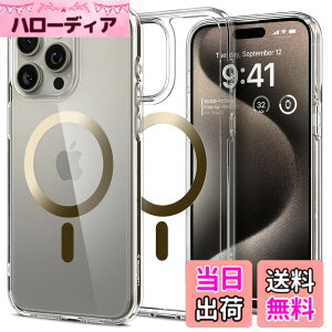 �y���������zSpigen �y�n��18�N�̋Z�p�́z iPhone 15 Pro �P�[�X MagSafe �N���A �ϏՌ� �ČRMIL�K�i�擾 �X�g���b�v�z�[�� ���ϗ}�� ���� �X�g���b�v�z�[�� 2�d�\�� �����Y�ی� �C�菝�h�~ MagSafe ���C