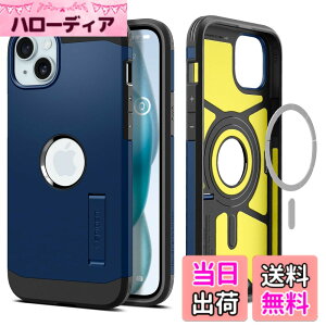 �y���������zSpigen �y�n��18�N�̋Z�p�́z iPhone 15 �P�[�X MagSafe �ϏՌ� �X�^���h�t�� �ČRMIL�K�i�擾 �}�O�l�b�g���� 3�w�\�� �J�����ی� ���h�~ �Ռ��z�� ���C�����X�[�d�Ή� �^�t�E�A�[�}�[