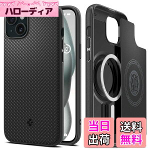 �y���������zSpigen �y�n��18�N�̋Z�p�́z iPhone 15 �P�[�X MagSafe �ϏՌ� ���^ �X�g���b�v�z�[�� �y�� ���炳�� �ČRMIL�K�i�擾 2�d�\�� �����Y�ی� �w��h�~ �C�菝�h�~ �}�b�g�d�グ ���C����