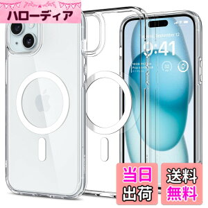 �y���������zSpigen �y�n��18�N�̋Z�p�́z iPhone 15 �P�[�X MagSafe �N���A �ϏՌ� �ČRMIL�K�i�擾 �X�g���b�v�z�[�� ���ϗ}�� ���� �X�g���b�v�z�[�� �}�O�l�b�g���� 2�d�\�� �����Y�ی� �C�菝�h
