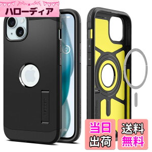 �y���������zSpigen �y�n��18�N�̋Z�p�́z iPhone 15 �P�[�X MagSafe �ϏՌ� �X�^���h�t�� �ČRMIL�K�i�擾 �}�O�l�b�g���� 3�w�\�� �J�����ی� ���h�~ �Ռ��z�� ���C�����X�[�d�Ή� �^�t�E�A�[�}�[