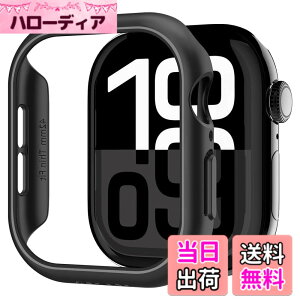 �y���������zSpigen Apple Watch 10 �P�[�X 42mm AppleWatch10 �Ή� ���� �Ռ� �z�� �ȒP�Ȏ��t�� �����^ �V���v�� �X���� �y�� �ی�J�o�[ �A�b�v���E�H�b�`�P�[�X �V���E�t�B�b�g ACS08588 (�u���b�N�j