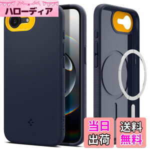 �y���������zSpigen �y�n��18�N�̋Z�p�́z iPhone 16e �P�[�X MagSafe�A�N�Z�T���[�Ή� �}�O�l�b�g���� �X�g���b�v�z�[�� �ČRMIL�K�i �i�m�|�b�v�E�}�O�t�B�b�g ACS09154 (�u���[�x���[�E�l�C�r�[)
