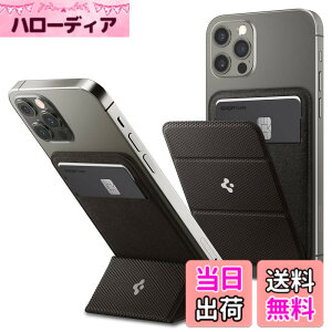 �y���������z[Spigen] MagSafe�Ή� �J�[�h�P�[�X �X�^���h �X���� �}�O�l�b�g���� �w�� �E�H���b�g iPhone 15 iPhone 14 iPhone 13 iPhone 12 �Ή� �}�O�l�b�g �J�[�h���� �}�O�l�b�g�t�� �V���s�Q�� �X�}�[