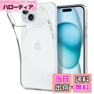 �y���������zSpigen �y�n��18�N�̋Z�p�́z iPhone 15 Plus �P�[�X �N���A �o���p�[ �ϏՌ� �ČRMIL�K�i ���L�b�h�E�N���X�^�� ACS06647 (�N���X�^���E�N���A)