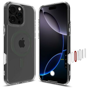 yzSpigen yJRg[Jo[tziPhone 16 Pro Max P[X MagSafeΉ NA {^ی h~ Xgbvz[ ČRMILKi EgEnCubhTE}OtBbg ACS08506