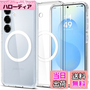 �y���������zSpigen �y�n��18�N�̋Z�p�́z Galaxy S25 �P�[�X �N���A MagSafe�Ή� �ϏՌ� �X�g���b�v�z�[�� ���ϖh�~ �o���p�[ �ČRMIL�K�i �E���g���E�n�C�u���b�h�E�}�O�t�B�b�g ACS09002 (�N���A�E