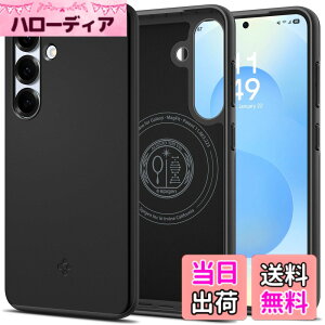 �y���������zSpigen �y�n��18�N�̋Z�p�́z Galaxy S25 �P�[�X ���^ MagSafe�Ή� �ϏՌ� �}�b�g�d�グ �y�� �ČRMIL�K�i�擾 2�d�\�� �w��h�~ Qi2���C�����X�[�d�Ή� �V���E�t�B�b�g ACS08993(�u���b�N)