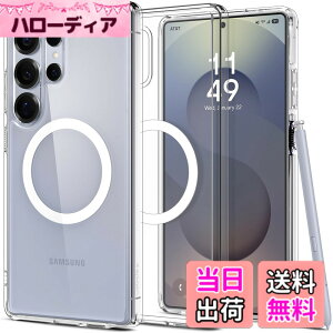 �y���������zSpigen �y�n��18�N�̋Z�p�́z Galaxy S25 Ultra �P�[�X �N���A MagSafe�Ή� �ϏՌ� �X�g���b�v�z�[�� ���ϖh�~ �o���p�[ �ČRMIL�K�i �E���g���E�n�C�u���b�h�E�}�O�t�B�b�g ACS08956 (�N��