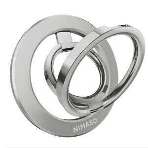 �y���������zNIMASO �X�}�z�����O MagSafe�Ή� �X�}�z�����O �}�O�l�b�g�� �X�}�z�����h�~ �p�x�����\ ���������O�t�� iPhone16/15�V���[�Y�AAndroid�ȂǑS�@��Ή�(�V���o�[)