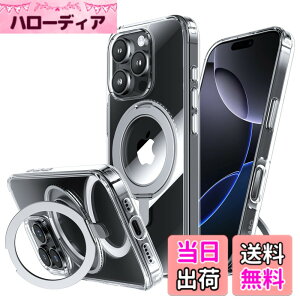 �y���������zNIMASO iPhone16ProMax�p �P�[�X �c�����Ή� 360°��]�X�^���h ��phone16 Pro Max�p �P�[�X MagSafe�Ή� �g�уX�}�z�P�[�X �����O�}�O�l�b�g���� �J�o�[ ���C�����X�[�d�Ή� �ČRMIL�K�i �Ϗ�