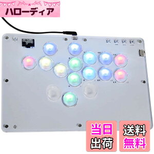 �y���������zHaute42 ���o�[���X �A�P�R�� T16 PRO�z���C�g ���o�[���X�R���g���[���[ �bEVO���Ή��E�G�u���b �É�����/�▭�����S�n ���x�� �i�Q�[���� For PC Switch2 Switch PS4 PS3 RGB LED �z�b�g